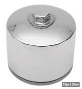 FILTRE A HUILE - SPORTSTER 80/84 ET FL/FX 82/84 - DRAG SPECIALTIES - MAGNETIC TC - CHROME AVEC ECROU - 63782-80A ET 63810-80