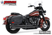 - ECHAPPEMENT - FREEDOM PERFORMANCE - SOFTAIL M8 - PATRIOT LG - NOIR / EMBOUTS  : NOIR - HD00757