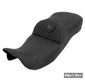 - SELLE SADDLEMEN - ROADSOFA™ DS SEAT - EXTENDED REACH - TOURING 08UP - NOIR / COUTURES : GRISES - 808-07B-20902