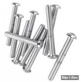 VIS TETE BOMBEE 3/8"-16 X 76.20MM / 3" - ALLEN - CHROME - LE PAQUET DE 10 PIECES