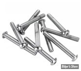 VIS TETE BOMBEE 1/2"-20 X 76.20MM / 3" - ALLEN - CHROME - LE PAQUET DE 10 PIECES