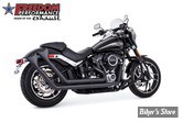 - ECHAPPEMENT - FREEDOM PERFORMANCE - SOFTAIL M8 - UPSWEPTS SHARKTAIL - NOIR / EMBOUTS  NOIR- HD00765