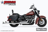 - ECHAPPEMENT - FREEDOM PERFORMANCE - SOFTAIL M8 - SHARKTAIL TRUE-DUALS - LONGUEUR : 39" - CHROME - HD00771