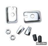 ECLATE O - PIÈCE N° 10 - PLATINES DE TENDEURS DE ROUE - 47554-73A - SPORTSTER 79/96 / BIGTWIN 73/86 - COLONY - CHROME - 8101-6