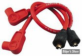 FILS DE BOUGIES -  TAYLOR / SUMAX - SOFTAIL 84/99 / FL, FX 65/86 / DYNA 91/98 / SPORTSTER 71/85 - PRO WIRE - ROUGE - 77231