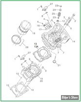  ECLATE G - PIECE N° 00 - ECLATE PIECES CYLINDRES ET CULASSE - XG 500 / XG 750 