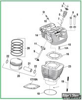  ECLATE G - PIECE N° 00 - ECLATE PIECES CYLINDRES ET CULASSE - TWINCAM 99/17