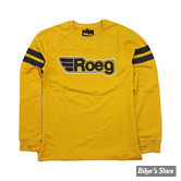 TEE-SHIRT MANCHES LONGUES - ROEG - RICKY - JAUNE - TAILLE XL