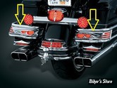 - FEUX DE TOUR PACK INFERIEUR LATERAUX - RAMPE DE FEU POUR TOUR PACK - KURYAKYN - TOURING 97/13 - AERION™ LIGHTBARS  - CHROME - 7766