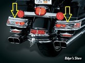 ACC.ECLAIRAGE - RAMPE DE FEU POUR TOUR PACK - KURYAKYN - TOURING 97/13 - AERION™ LIGHTBARS  - CHROME - 7766