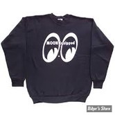 SWEAT SHIRT - MOON - MOON EQUIPPED - COULEUR : NOIR 