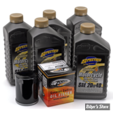 KIT DE VIDANGE - MOTEUR - HUILE SYNTHÉTIQUE - HUILE SPECTRO GOLDEN 4 / 20W40 - FILTRE A HUILE : NOIR