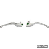 ECLATE L - PIECE N° 06 / 08 - KIT LEVIERS TOURING FLHTCUTG / FLTRT 17/18 - OEM 41700423 - WIDE BLADE LEVER SET / LARGE - DRAG SPECIALTIES - CHROME 