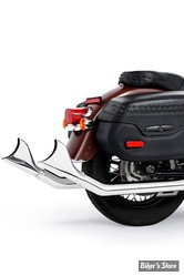 - ECHAPPEMENT - FREEDOM PERFORMANCE - SOFTAIL M8 - UPSWEPT TRUE-DUAL FISHTAIL - CHROME - HD00930