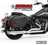 - ECHAPPEMENT - FREEDOM PERFORMANCE - SOFTAIL M8 - TRUE-DUAL RACING FULL SYSTEM  - CHROME / EMBOUTS CHROME - HD00783