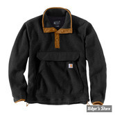 PULL OVER POLAIRE - CARHARTT - FIT FLEECE PULLOVER - NOIR 