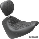 SELLE SOLO - SOFTAIL FXFB/FXFBS 18UP - MUSTANG - WIDE TRIPPER -NOIR / DIAMOND - AVEC DOSSIER - 83016