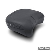 SELLE MUSTANG - WIDE SOLO SEATS AVEC DOSSIER - BLACK STUDDED SOLO SEAT - AVEC RIVETS NOIR : Pouf passager