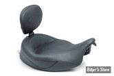 - SELLE MUSTANG - WIDE TOURING SOLO SEAT - FLHT/FLTR 08UP - 17" - NOIR - LISSE - AVEC DOSSIER - 79446