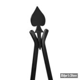 X - MONTANT DE SISSY BAR - CYCLE VISIONS - SPADETUDE - LARGEUR 8 1/4" À 8 3/4" - HAUTEUR : 30" - NOIR