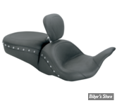 - SELLE  MUSTANG - TOURING 08UP - LOWDOWN TOURING SEAT - AVEC DOSSIER - CLOUTEE CHROME - 79704