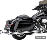 ECHAPPEMENT COBRA - 2EN2 CROSSOVER - TOURING 09/16 - FISHTAIL SPEEDSTER DUALS EXHAUST - CHROME - 6974