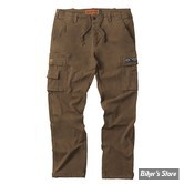 PANTALON - WEST COAST CHOPPERS - WCC - CARGO - COULEUR : KAKI / MARRON - TAILLE : M