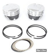 ECLATE G - PIECE N° 19 - Kit pistons Keith Black (KB) - BigTwin Evolution 84/99 1340cc - COMPRESSION : 9.5:1 - COTE : +0.030 - FORGE 4032 ALLOY - KB920