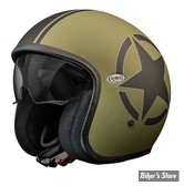 CASQUE JET  - PREMIER HELMETS - VINTAGE STAR MILITARY BM - NOIR / OLIVE - TAILLE L