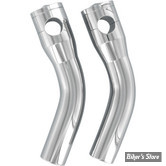 RISERS ACCUTRONIX - CUSTOM RISERS - ELITE - PULLBACK - Pour Tés Standard - HAUTEUR : 18.00 CM / 7" -  CHROME - HRP1357C