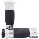 POIGNEES AVON - Air GEL Grips - TIRAGE ELECTRONIQUE - CHROME - 956028 / GEL-70-CH-FLY