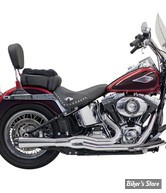 ECHAPPEMENT BASSANI - ROAD RAGE II 2EN1 MEGA POWER - SOFTAIL 00/17 - CHROME AVEC EMBOUT FLUTED CONTRAST CUT