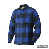 CHEMISE MANCHES LONGUES - JOHN DOE - LUMBERJACK KEVLAR SHIRT - COULEUR : NOIR/BLEU - TAILLE XXL