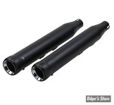Silencieux Cobra - SOFTAIL FLSTN 07/16 / FLSTSB 08/11 / FLS 12/16 - Neighbor Hater 3" slip-on mufflers - NOIR - 6042B
