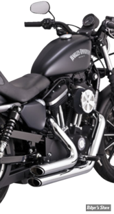 -  ECHAPPEMENT VANCE & HINES SHORTSHOTS STAGGERED PCX - SPORTSTER 14/22-  CHROME - 17329