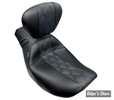 - SELLE LE PERA - OUTCAST SEAT - TOURING 2023UP - AVEC DOSSIER - GT2 INLAY - NOIR / COUTURES : NOIR - LV-987BRGT2