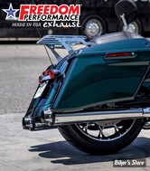 - SILENCIEUX FREEDOM PERFORMANCE - TOURING 17UP MILWAUKEE-EIGHT® - AMERICAN OUTLAW - CHROME / EMBOUTS : NOIR SCULPTE - HD00624