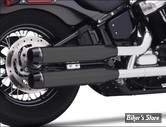 SILENCIEUX RINEHART RACING - SOFTAIL MILWAUKEE EIGHT 18UP - FXBB/ FXLR/ FLSL/ FLFB/ FLFBS/ FXBR/ FXBRS - NOIR / EMBOUTS : NOIR - 500-1201