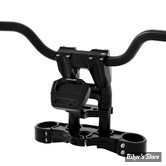 KRAUS - POUR GUIDON DE Ø 28.60 MM - KRAUS - RISERS EQUIPE - BULLY ST 8" PRO KIT - SOFTAIL M8 FXLRST 22UP - HAUTEUR : 8" - NOIR - KT-BT-01821A