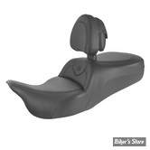 - SELLE SADDLEMEN - ROADSOFA SEAT - TOURING 08UP - NOIR / COUTURES : NOIR - AVEC DOSSIER - 808-07B-187BR