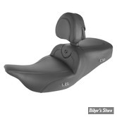 - SELLE CHAUFFANTE SADDLEMEN - ROADSOFA SEAT - TOURING 08UP - NOIR / COUTURES : NOIR - AVEC DOSSIER - 808-07B-187BRHC