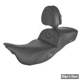 - SELLE CHAUFFANTE SADDLEMEN - ROADSOFA - EXTENDED REACH - TOURING 08UP - NOIR / COUTURES : NOIR - AVEC DOSSIER - 808-07B-188BRHC