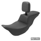 - SELLE SADDLEMEN - STEP-UP™ SEAT - TOURING 08UP - NOIR / COUTURES : NOIR - AVEC DOSSIER - 808-07B-194BR