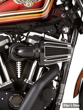 - FILTRE A AIR - ARLEN NESS -  Monster Sucker Air Cleaner - SPORTSTER 88UP - AVEC COUVERCLE - DEEP CUT - NOIR - 81-014