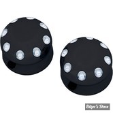 - CACHE AXE DE ROUE AVANT - OEM 43051-01 - COVINGTONS CUSTOMS - NOIR