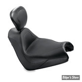 SELLE  MUSTANG - VINTAGE WIDE TOURING SOLO SEAT PLAIN BLACK - HONDA - VTX 1800F 05/08 - AVEC DOSSIER - NOIR