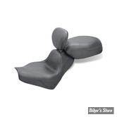 SELLE MUSTANG - TWO PIECE SEATS SPORT TOURING - AVEC DOSSIER - HONDA 1300 VTX RETRO 03/09, S 03/09, T 08/09 - LISSE - 17" X 12.5"
