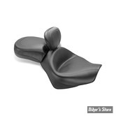 SELLE MUSTANG - TWO PIECE SEATS WIDE TOURING - AVEC DOSSIER - HONDA VT 750C2 SPIRIT (SHAFT) 07/15, PHANTOM (SHAFT) 10/19 - LISSE - 17" X 12.5"