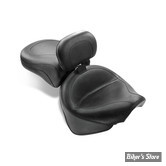 SELLE MUSTANG - TWO PIECE SEATS WIDE TOURING - AVEC DOSSIER - YAMAHA  1100 V-STAR CUSTOM 99/09 - LISSE - 17" X 12.5"