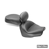 SELLE MUSTANG - TWO PIECE SEATS STANDARD TOURING -  AVEC DOSSIER - YAMAHA  950 V-STAR 09/17 - LISSE - 16" X 12" - 79571
